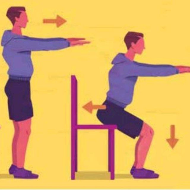 Chair Squat by Allan B. Exercise Howto Skimble