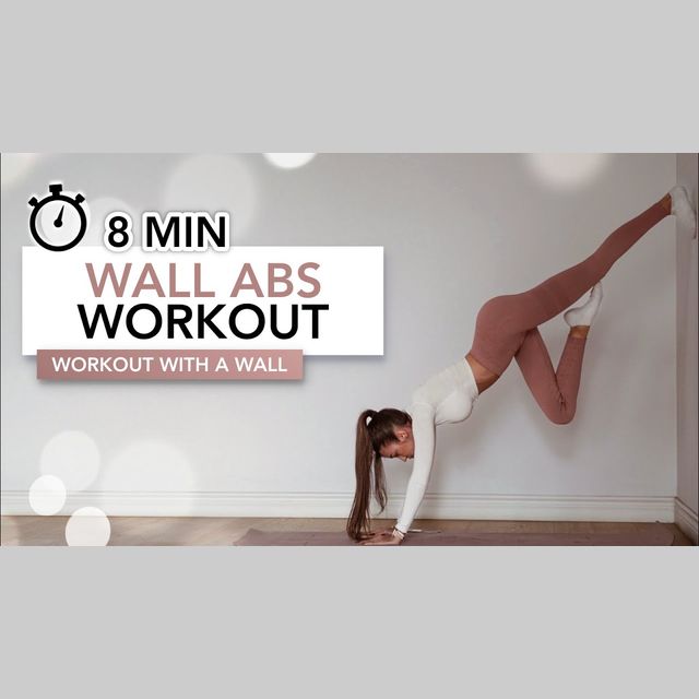 8 MIN WALL ABS WORKOUT Alternative Ab Exercises With A Wall Eylem