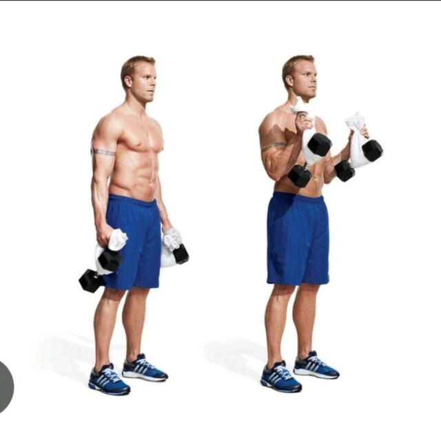 Towel Grip Hammer Curls by Kc H. Exercise Howto Skimble