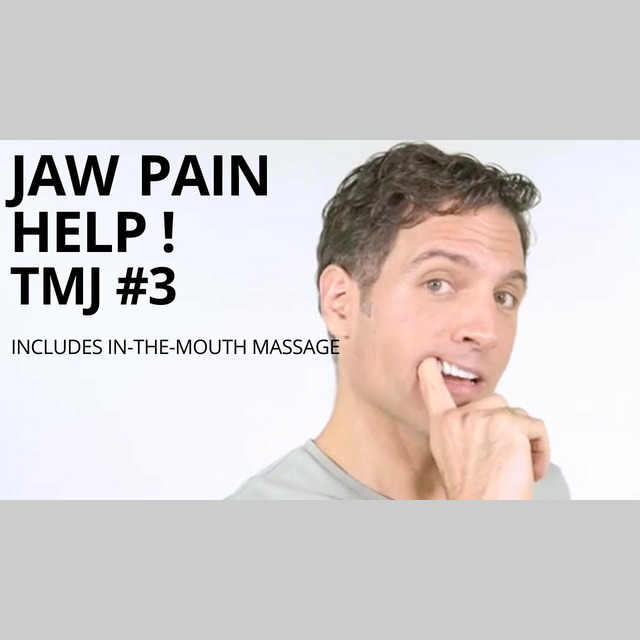 TMJ 3 Massage and Stretches for Jaw Pain Intra Oral Trigger Point