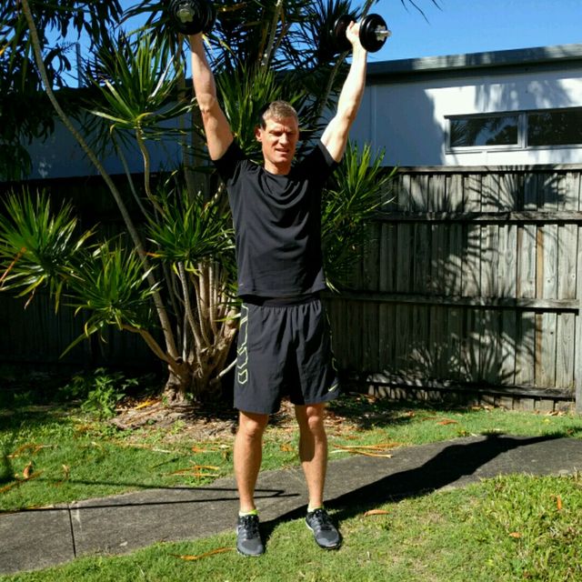 Squat Curl Press by Kim H. Exercise Howto Skimble