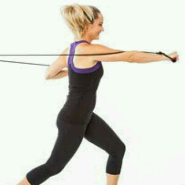 Resistance Band Straight Punch Exercise Howto Skimble