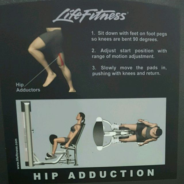Hip Adduction Exercise Howto Workout Trainer by Skimble