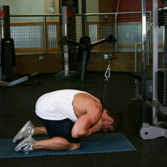 Cable Crunch by Cydney D. Exercise Howto Skimble