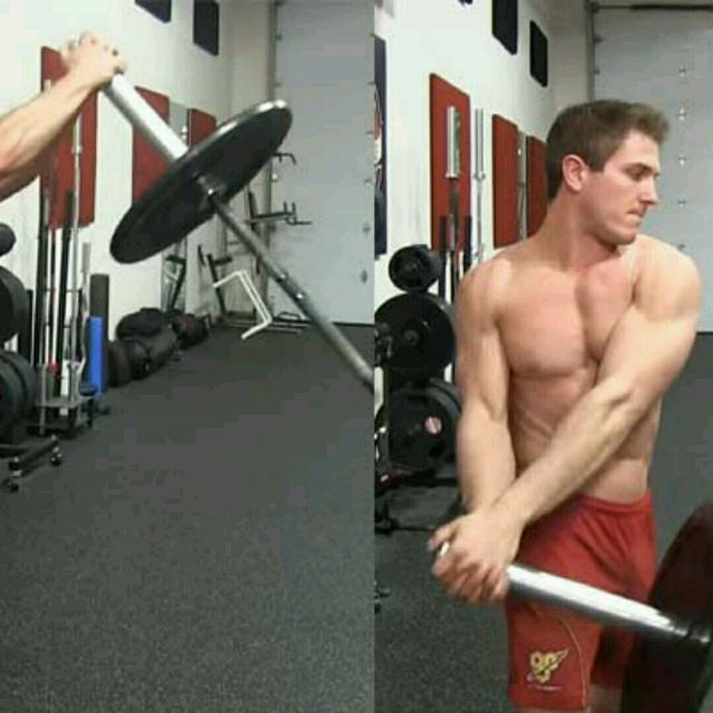 Landmine Anti Rotation Exercise Howto Workout Trainer by Skimble