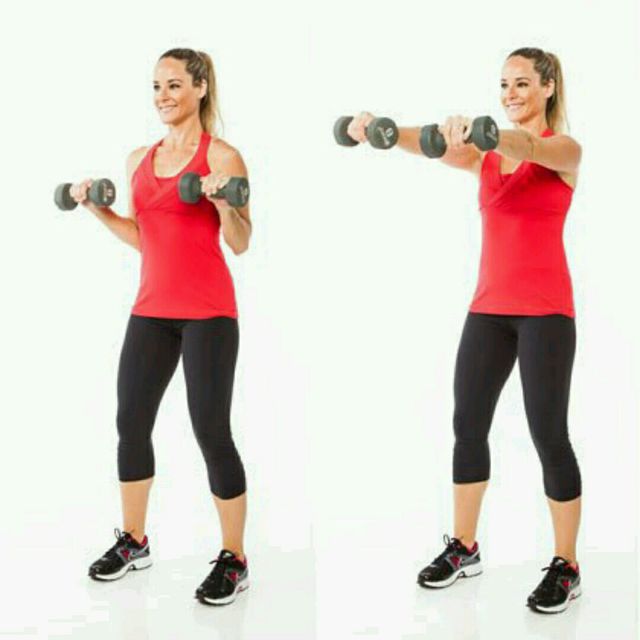 inverted curl to front press Exercise Howto Workout Trainer by Skimble