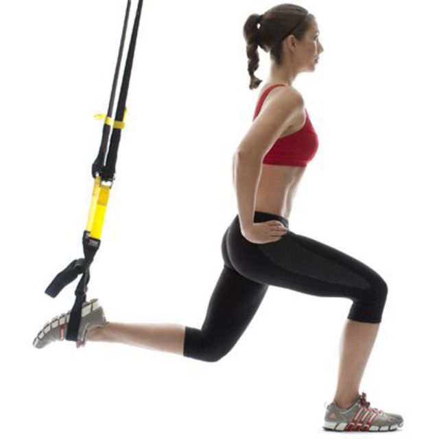TRX Single Leg Lunges Left Side by Deborah Keppler Exercise Howto