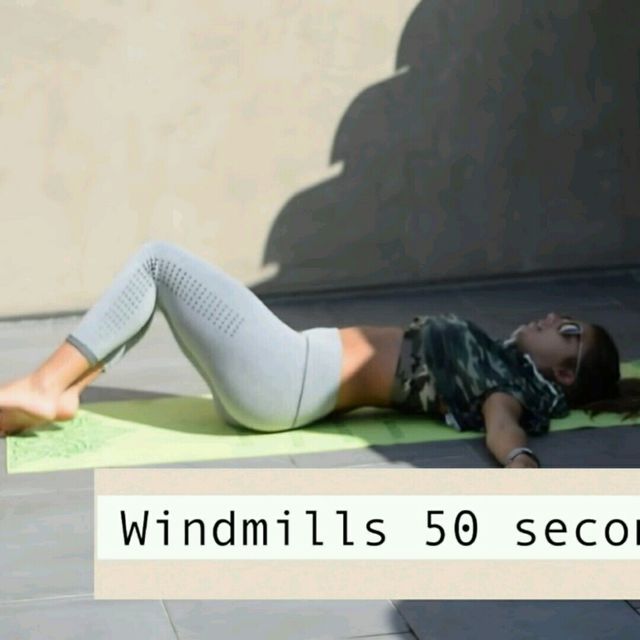 Leg Windmills Exercise Howto Workout Trainer by Skimble