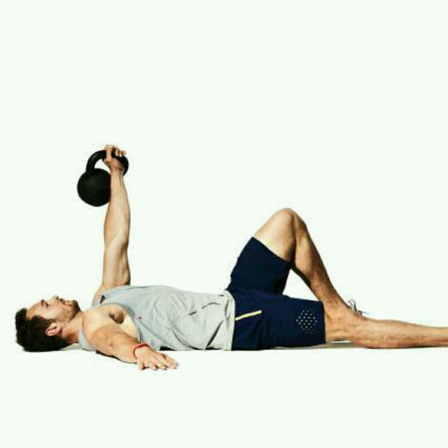 Half Turkish GetUp Exercise Howto Workout Trainer by Skimble