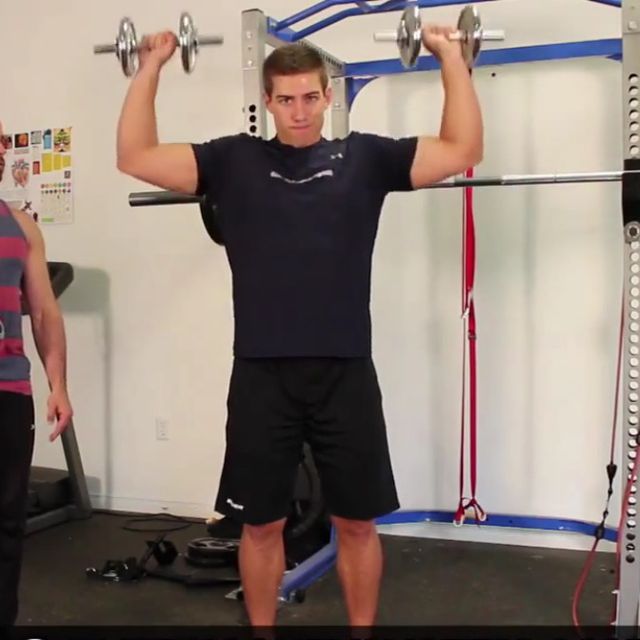 Cuban Press Exercise Howto Workout Trainer by Skimble
