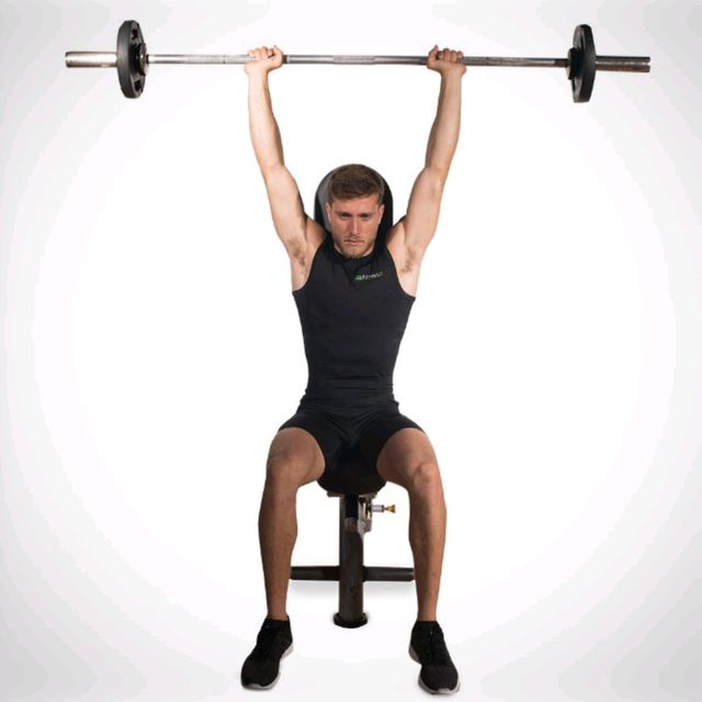 Press de Hombros con Barra by Ramiro M. Ejercicio Cómo hacerlo Skimble
