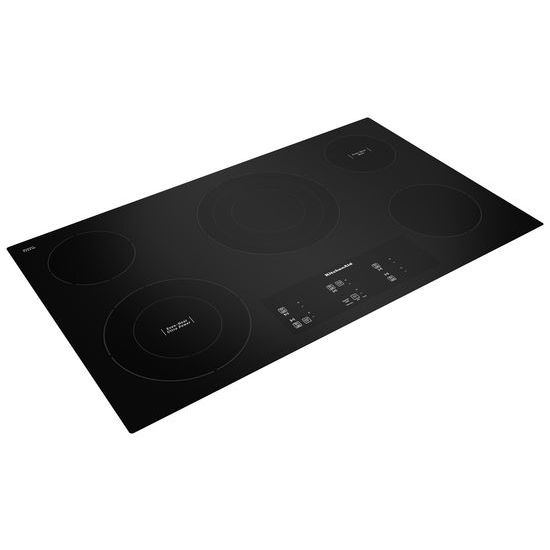 KitchenAid KCES956HBL 36" Electric Cooktop with 5 Elements and
