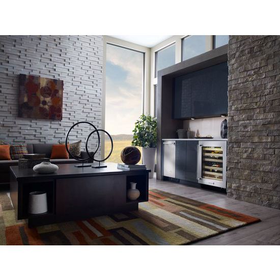 KitchenAid KUWL204ESB 24" Wine Cellar with Glass Door and Wood