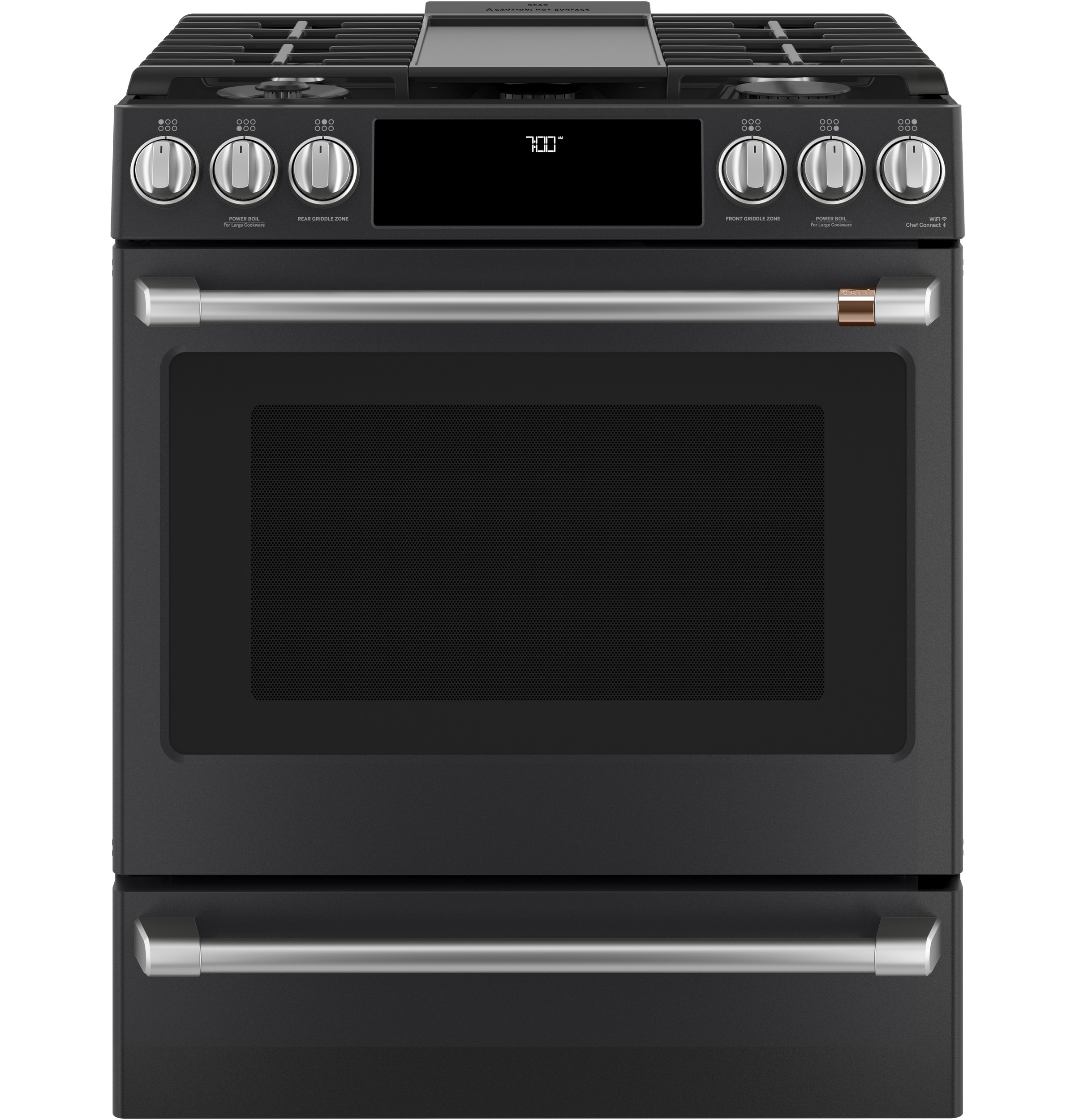 Cafe CGS700P3MD1 Café™ 30" Smart SlideIn, FrontControl, Gas Range