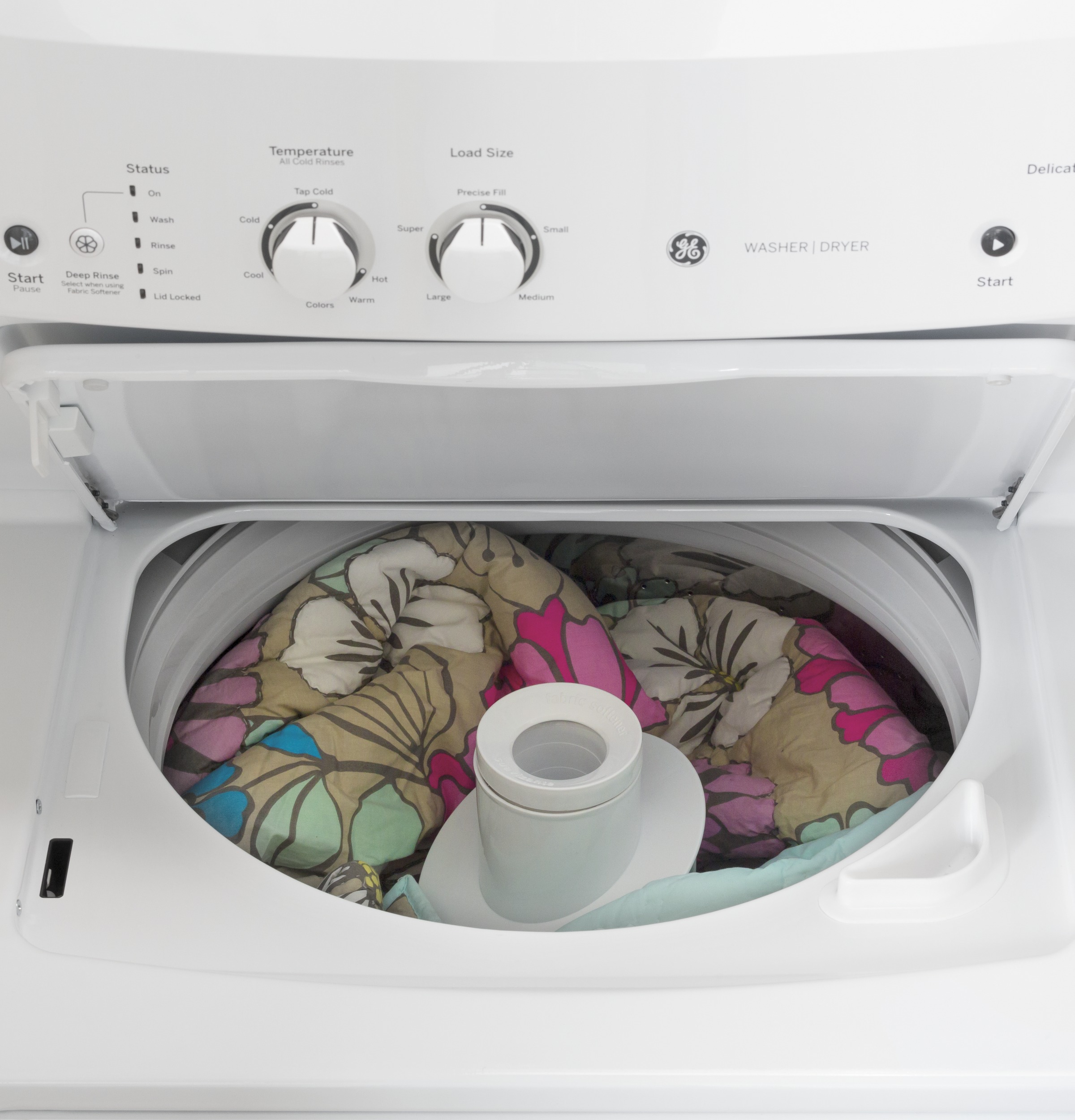 GE GUD27ESSMWW GE Unitized Spacemaker® 3.8 cu. ft. Capacity Washer