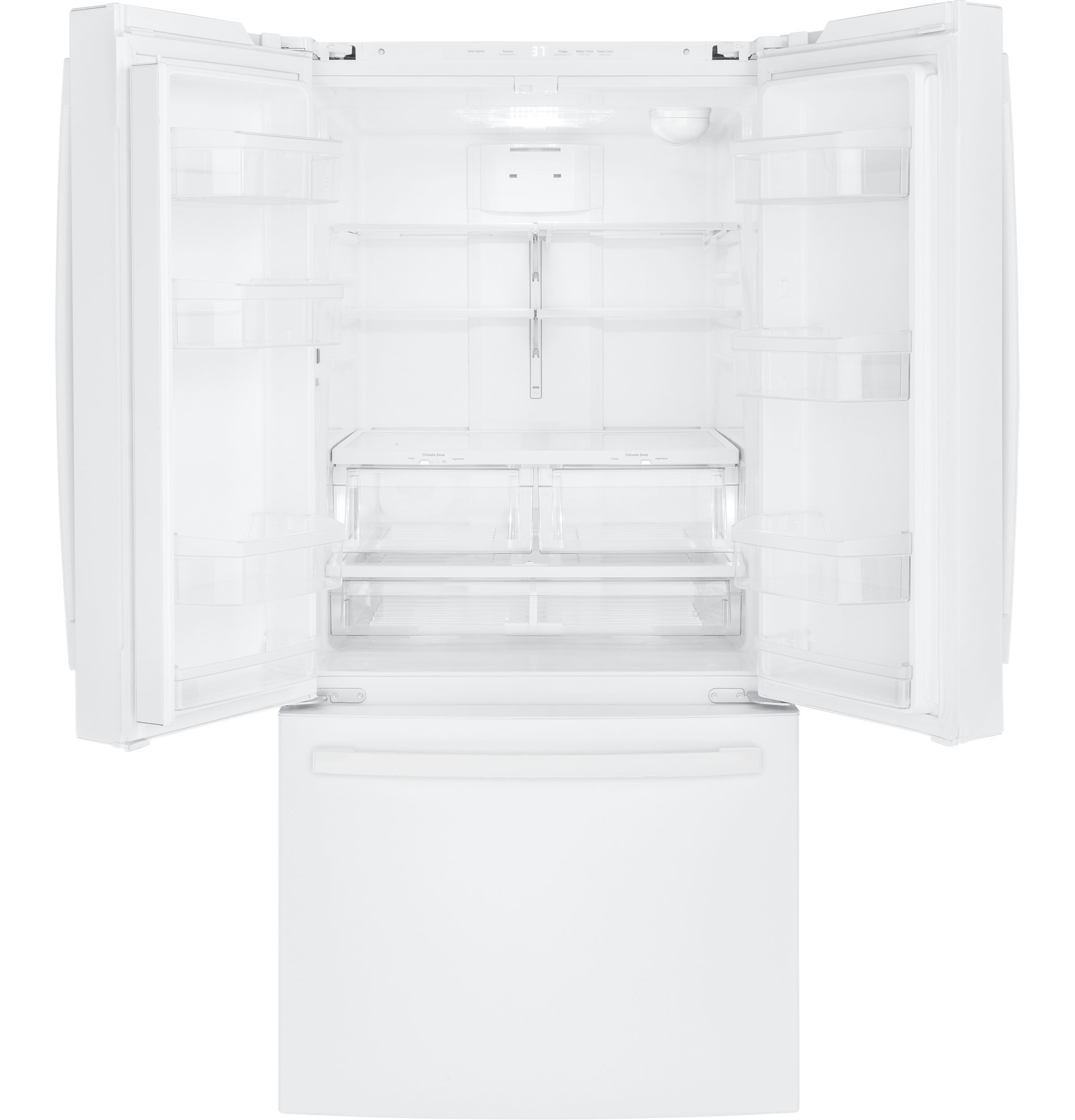 GE GWE19JGLWW GE® ENERGY STAR® 18.6 Cu. Ft. CounterDepth French