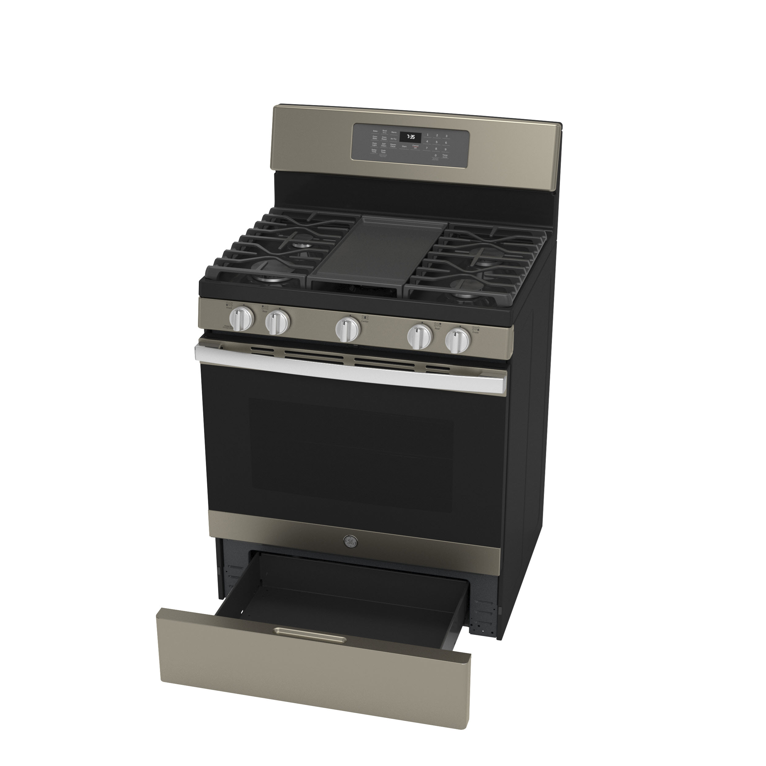 GE JGB735EPES GE® 30" FreeStanding Gas Convection Range with No