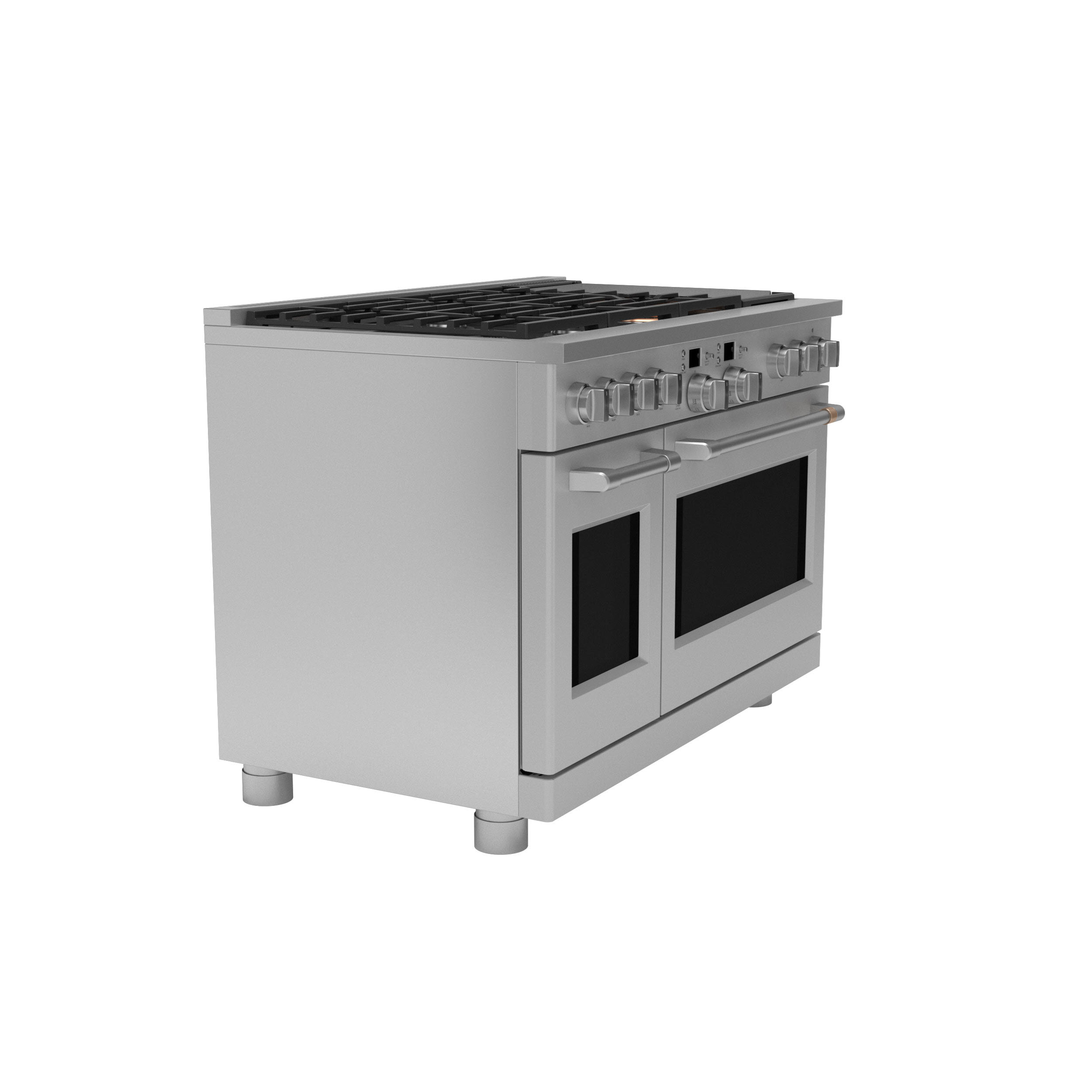 Cafe C2Y486P2TS1 Café™ 48" Smart DualFuel CommercialStyle Range with 6 Burners and Griddle