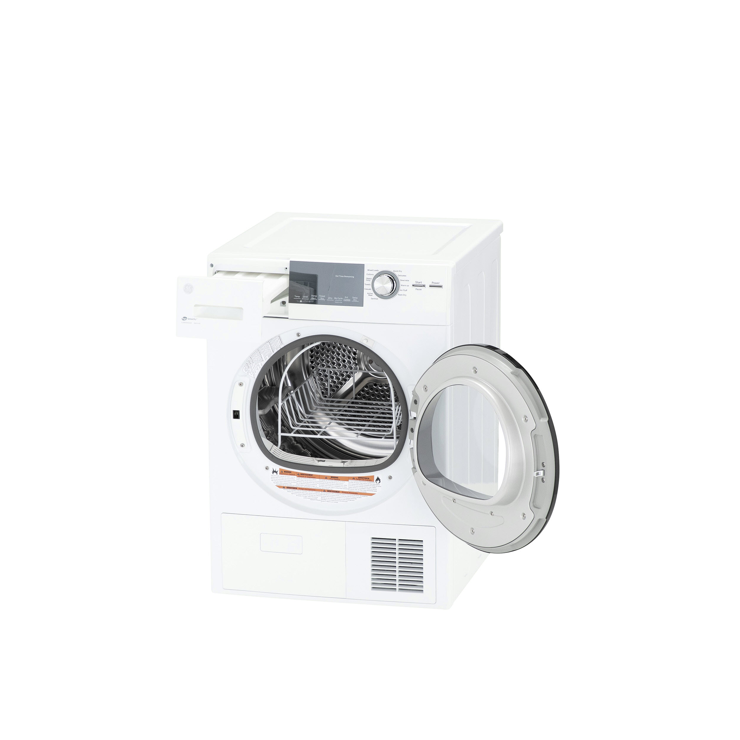 GE GFT14ESSMWW GE® 24" 4.1 Cu.Ft. Front Load Ventless Condenser