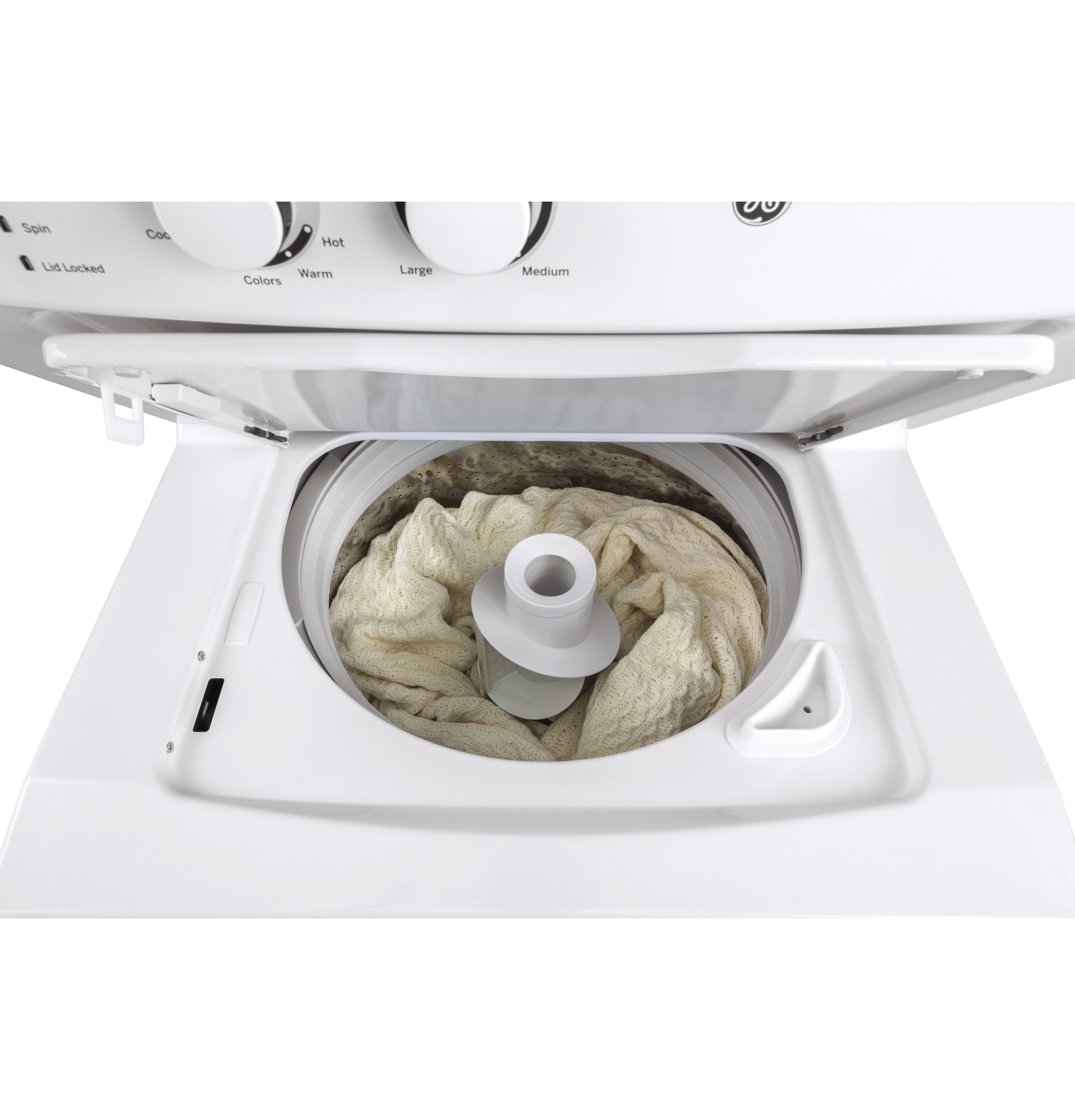 GE GUD27GSSMWW GE Unitized Spacemaker® 3.8 cu. ft. Capacity Washer