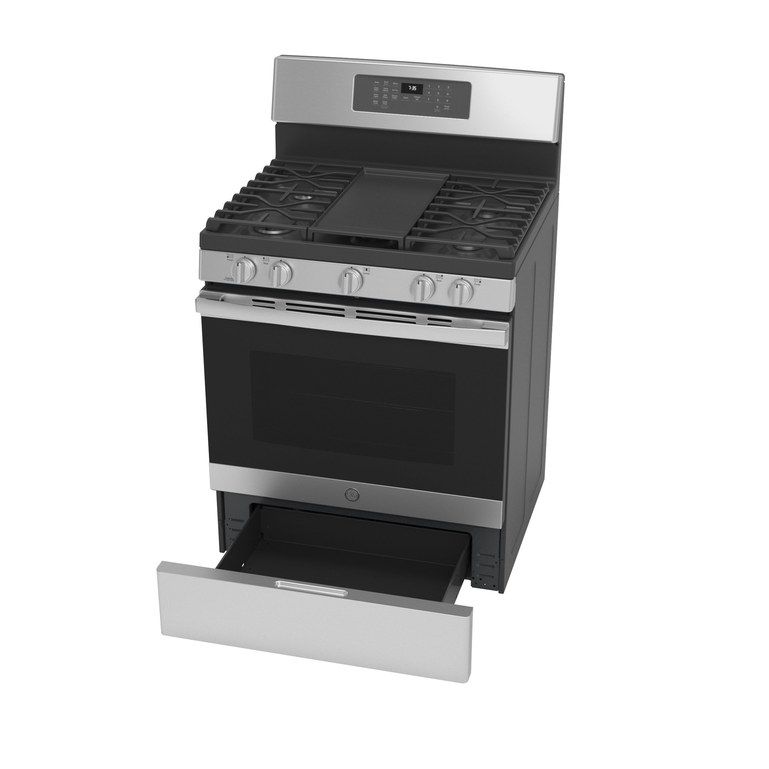 GE JGB735SPSS GE® 30" FreeStanding Gas Convection Range with No
