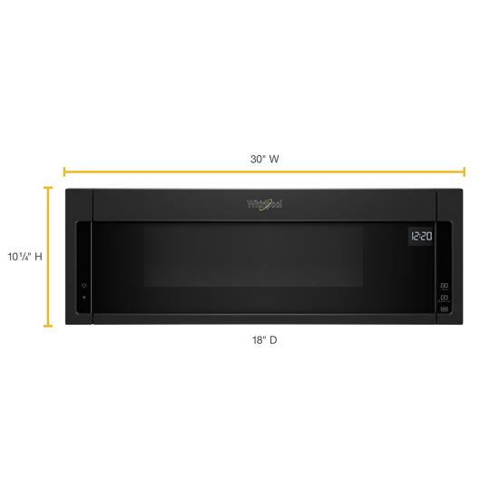 Whirlpool WML55011HB 1.1 cu. ft. Low Profile Microwave Hood