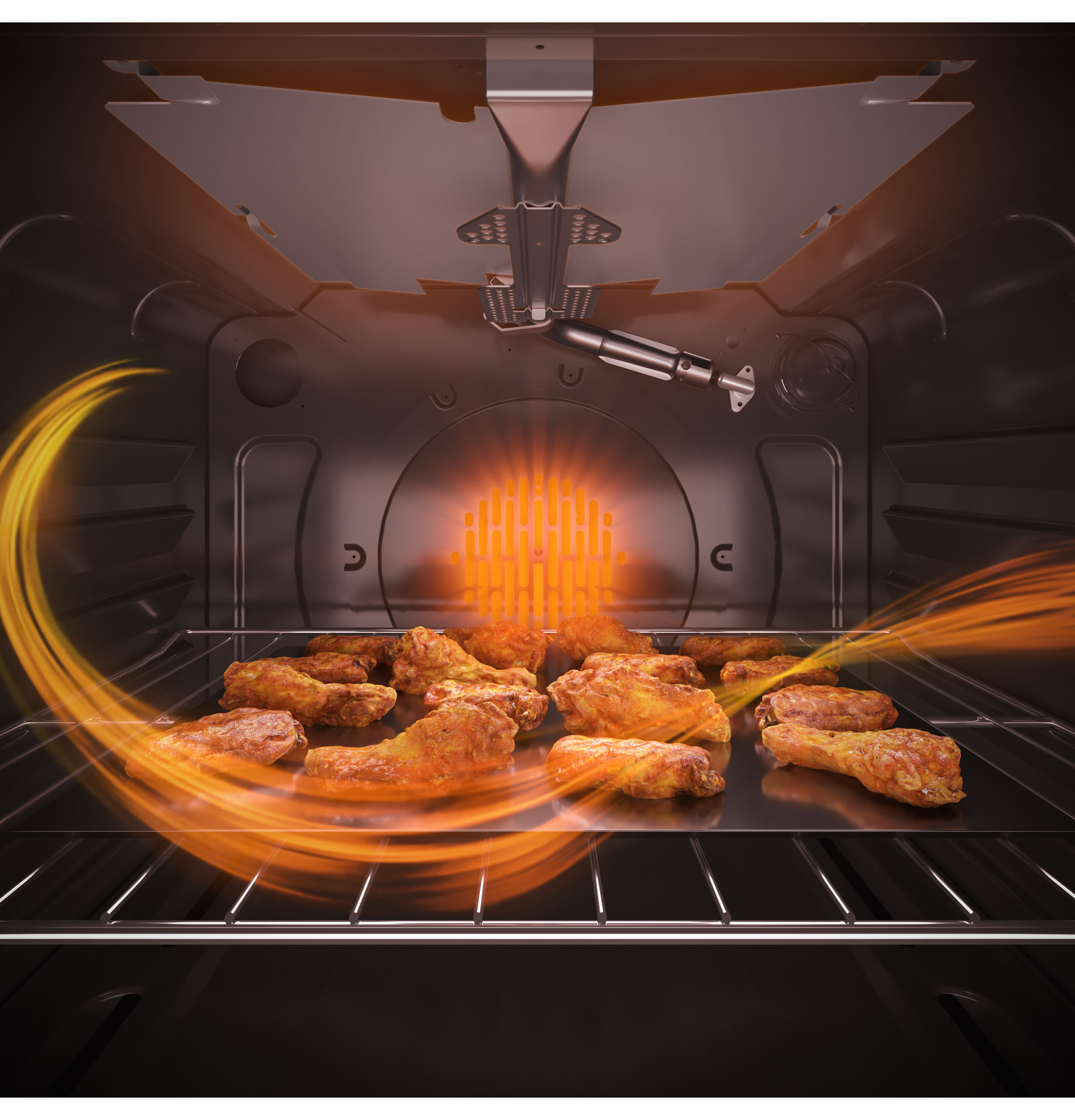 GE JGS760SPSS GE® 30" SlideIn FrontControl Convection Gas Range