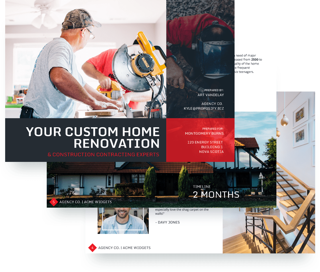 Contractor Proposal Template Free Sample