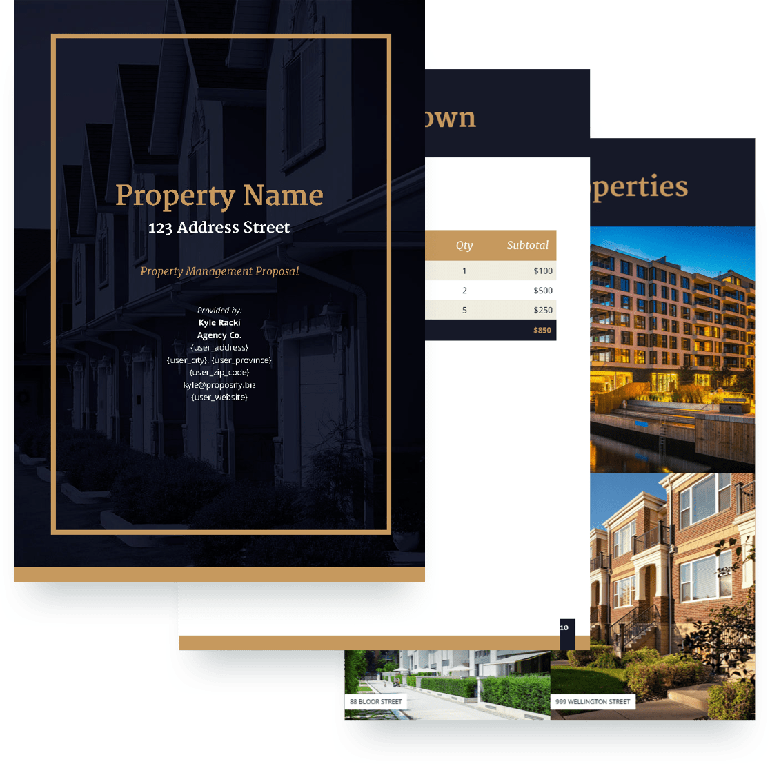 Property Management Proposal Template Free Sample
