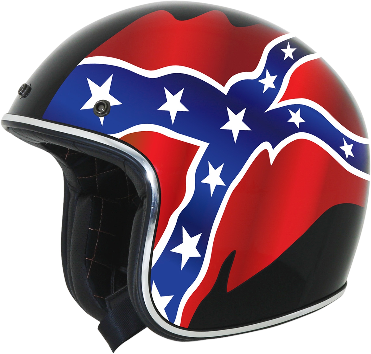 AFX FX76 Rebel Street Motorcycle Half Helmet Black eBay