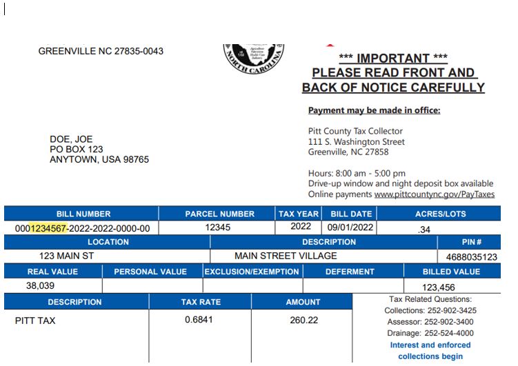 Pitt County Tax Administration