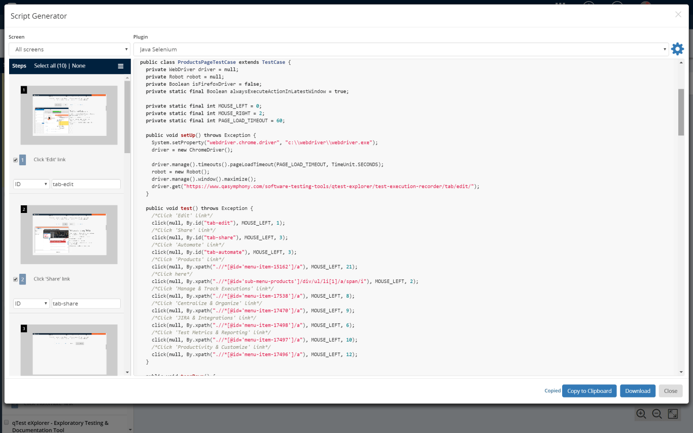 Automated Script Generator Tricentis qTest Help Center