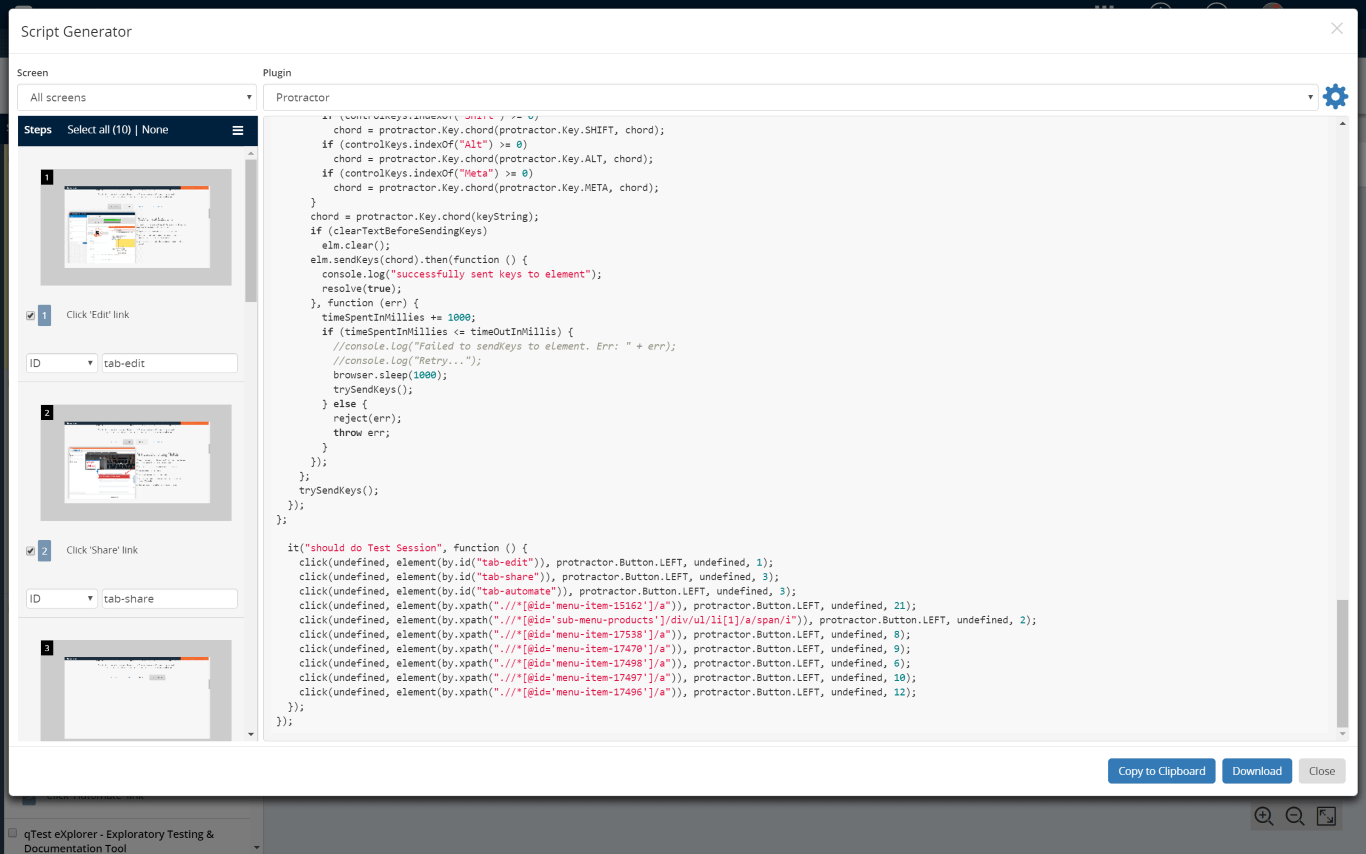 Automated Script Generator Tricentis qTest Help Center