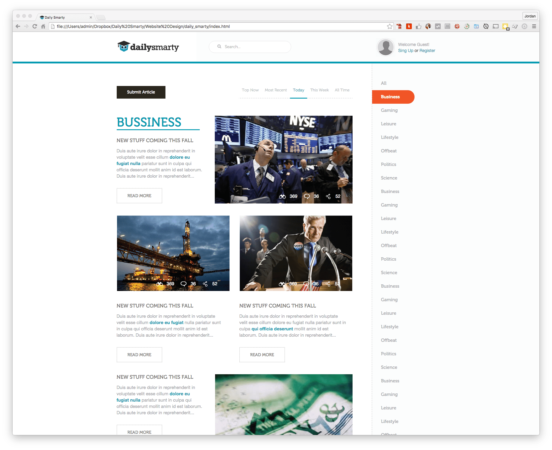 Requirements Document User Interface