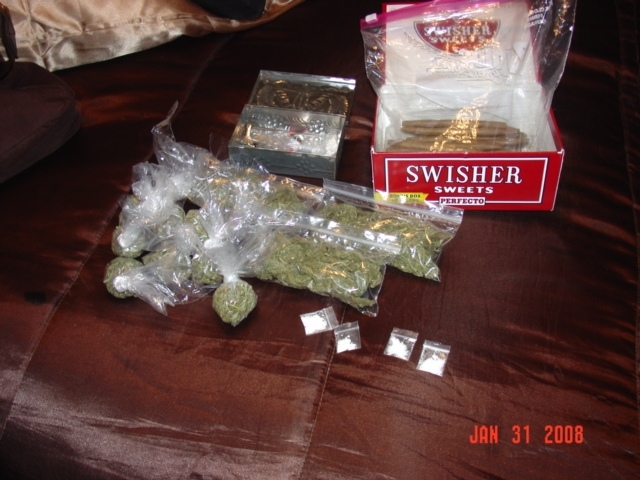 Blunt full of cocaine mixed with some sour d Young Schwarzenegger