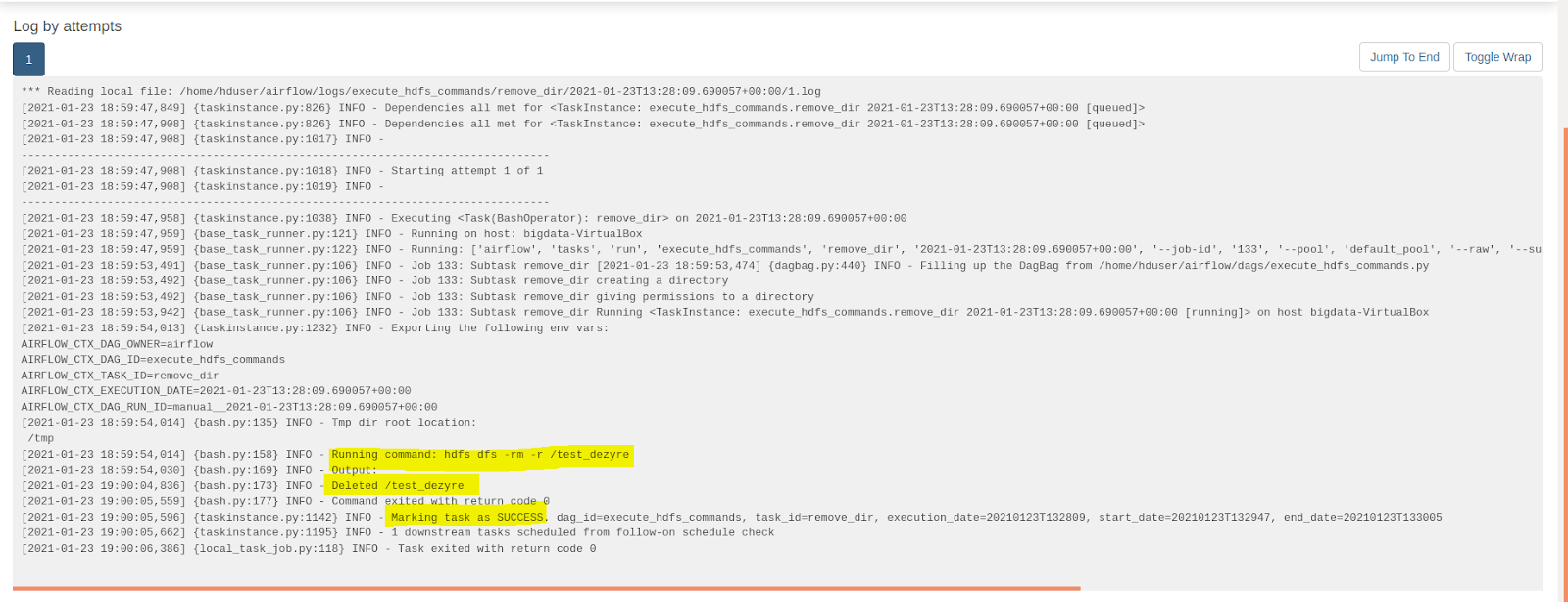 How To Perform Airflow Hadoop Commands Using in DAGs?