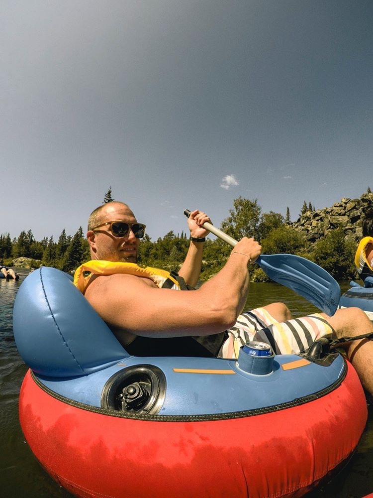 Pinawa Channel Float and Paddle Lazy River Tubing Manitoba