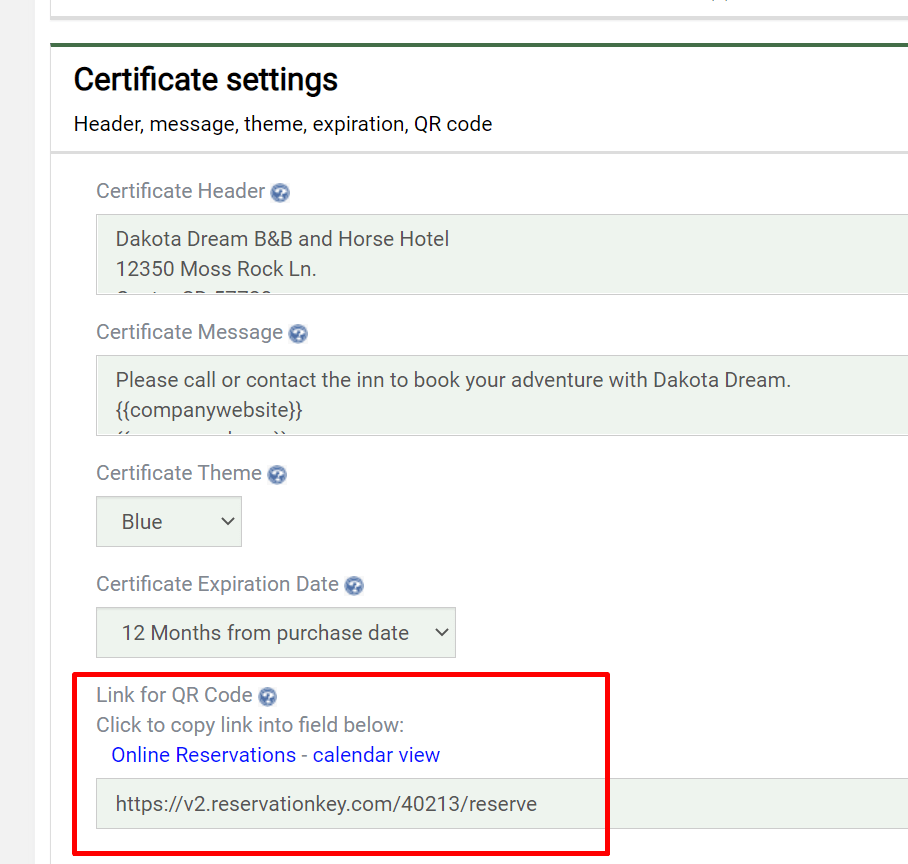 NEW Automatically Add QR Codes to Gift Certificates ReservationKey