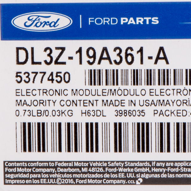20112017 Ford Vehicle Security System, Ford Perimeter Plus DL3Z19A361