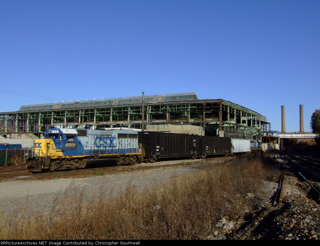 B749 in the former NYC Yonkers yard with the now gone PhelpsDodge plant