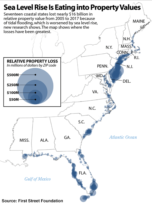 Highest Sea Level Rises in U.S. are in Texas and Louisiana, Annual Report Finds Weather