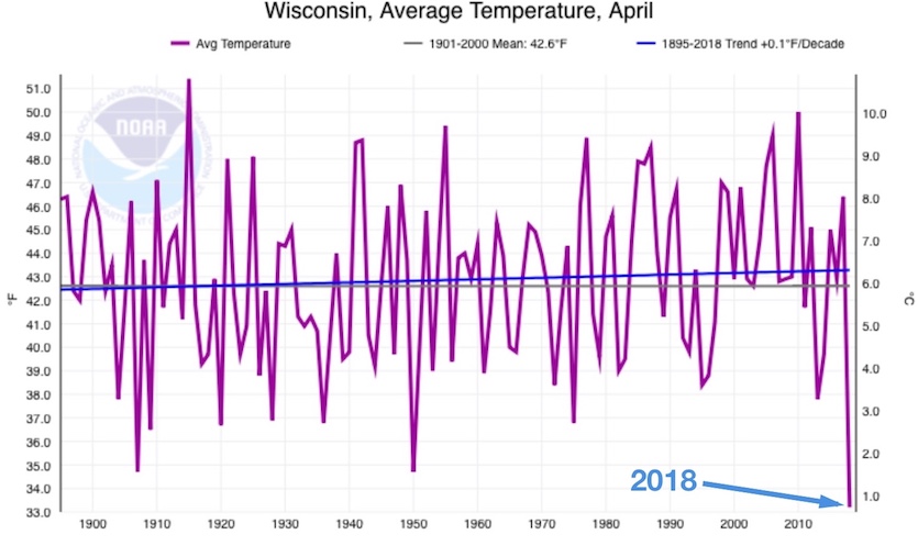 A Top 20 Cold April for the 48 Contiguous States Weather Underground