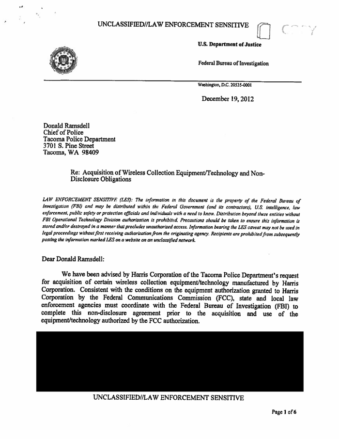 FCC Denies It Requires Law Enforcement To Sign A Non