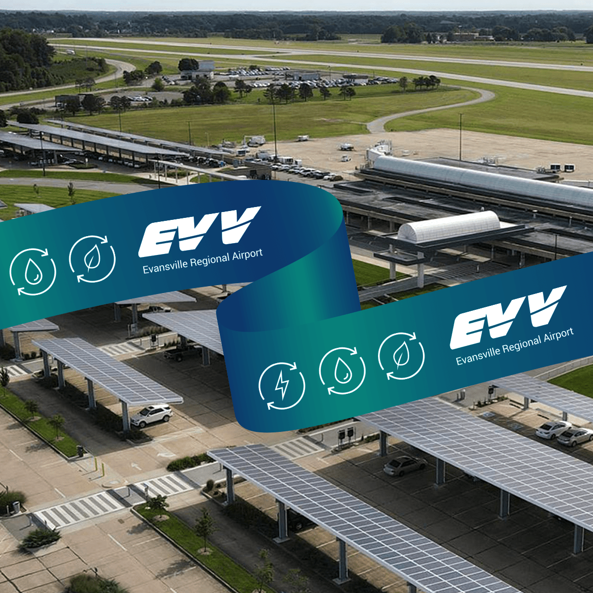 EVV COMPLETES CONSTRUCTION ON LARGEST SOLAR COVERED AIRPORT PARKING