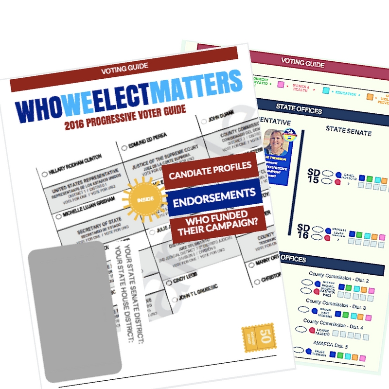 Send a Progressive Voter Guide to a new voter Progress Now New Mexico