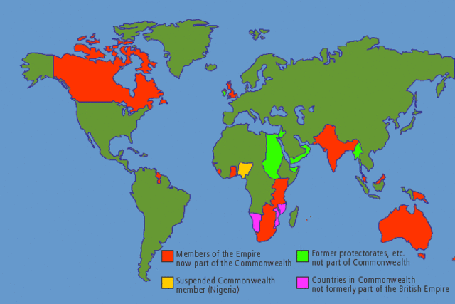 From the Britsh Empire to the Commonwealth of Nations