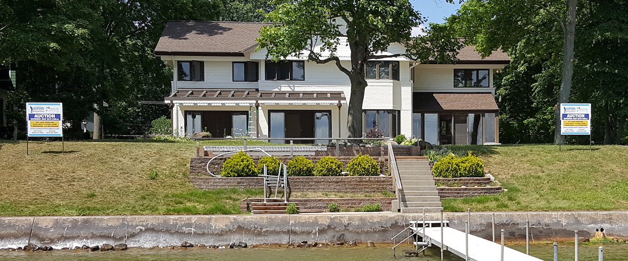 Lakefront Home on Lake Wawasee Scheerer McCulloch Indiana Auctions, Real Estate, Senior