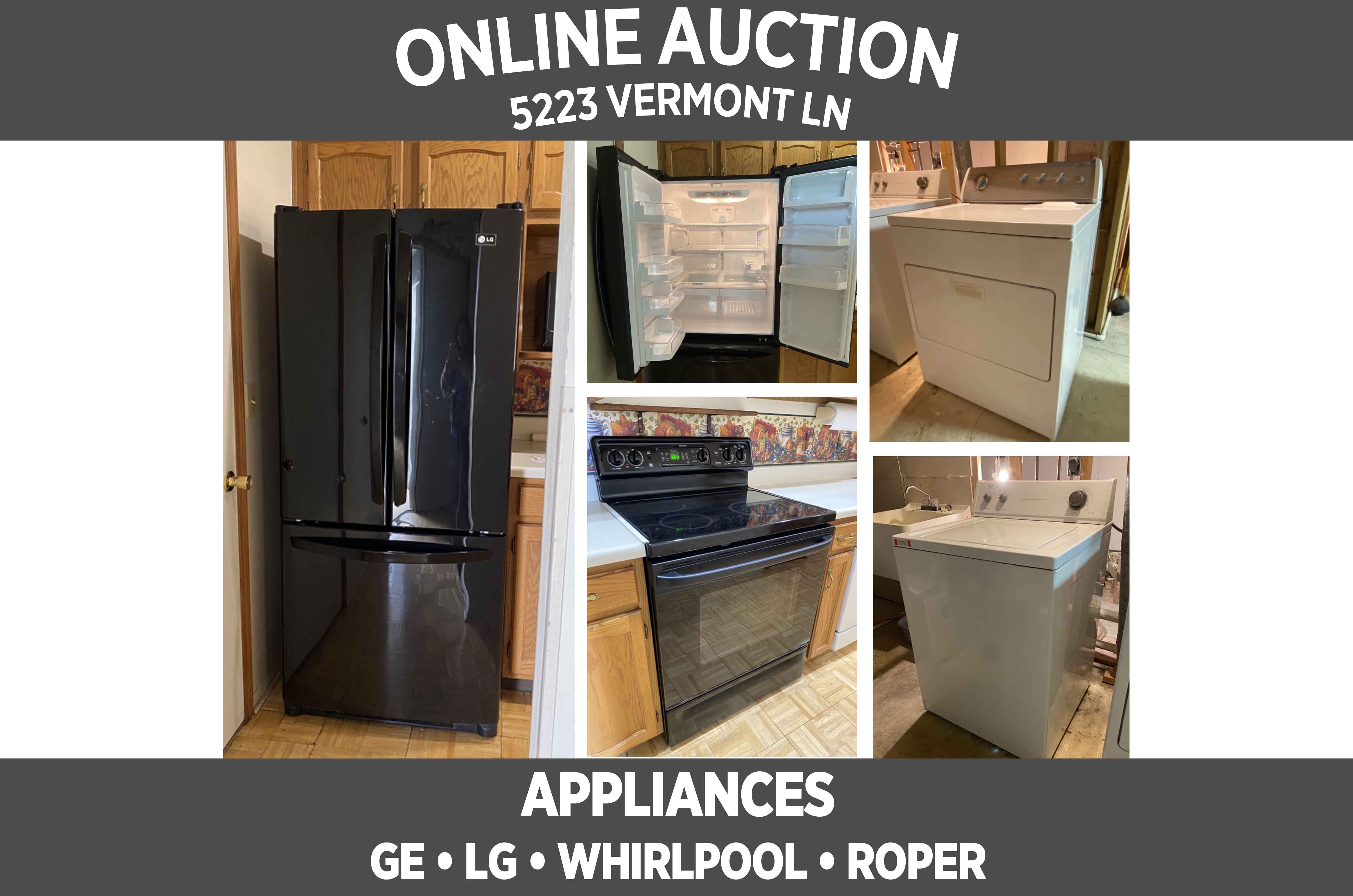 5223 Vermont Ln_APPLIANCES ONLINE ONLY AUCTION Scheerer McCulloch