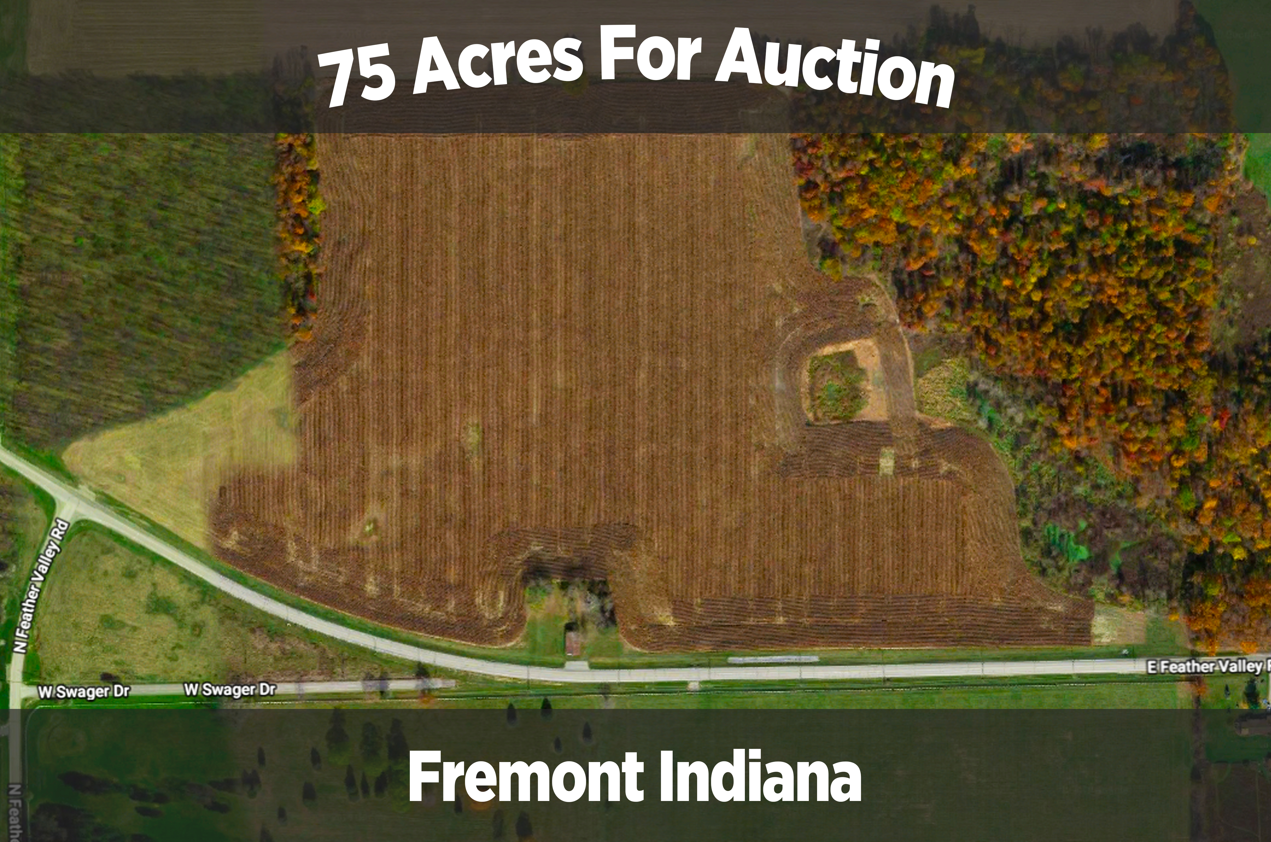 75 acres for auction in Fremont Indiana Scheerer McCulloch Indiana