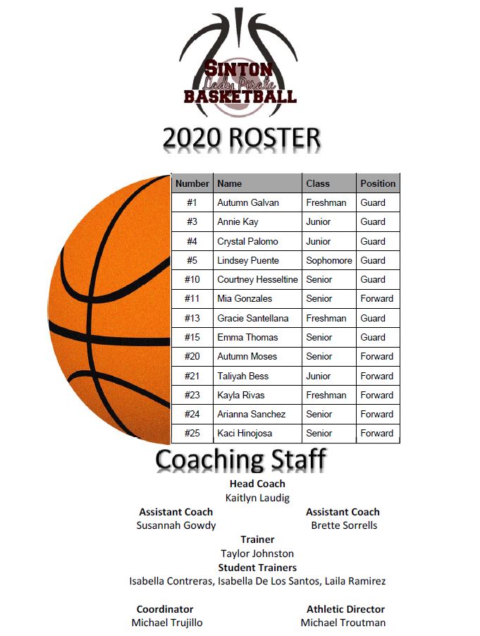 Sinton ISD SHS Lady Pirate Basketball